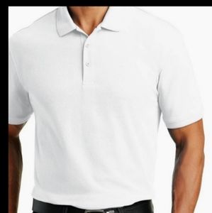 Men's Short Sleeve Polo Shirt White 3XL